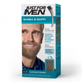 Vopsea pentru barba si mustata Just For Men Castano Chiaro M-25